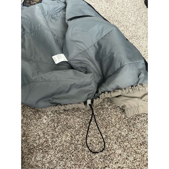 john rich and bros woolrich nylon bommer jacket men’s L outdoors zip up in ash - Picture 11 of 12